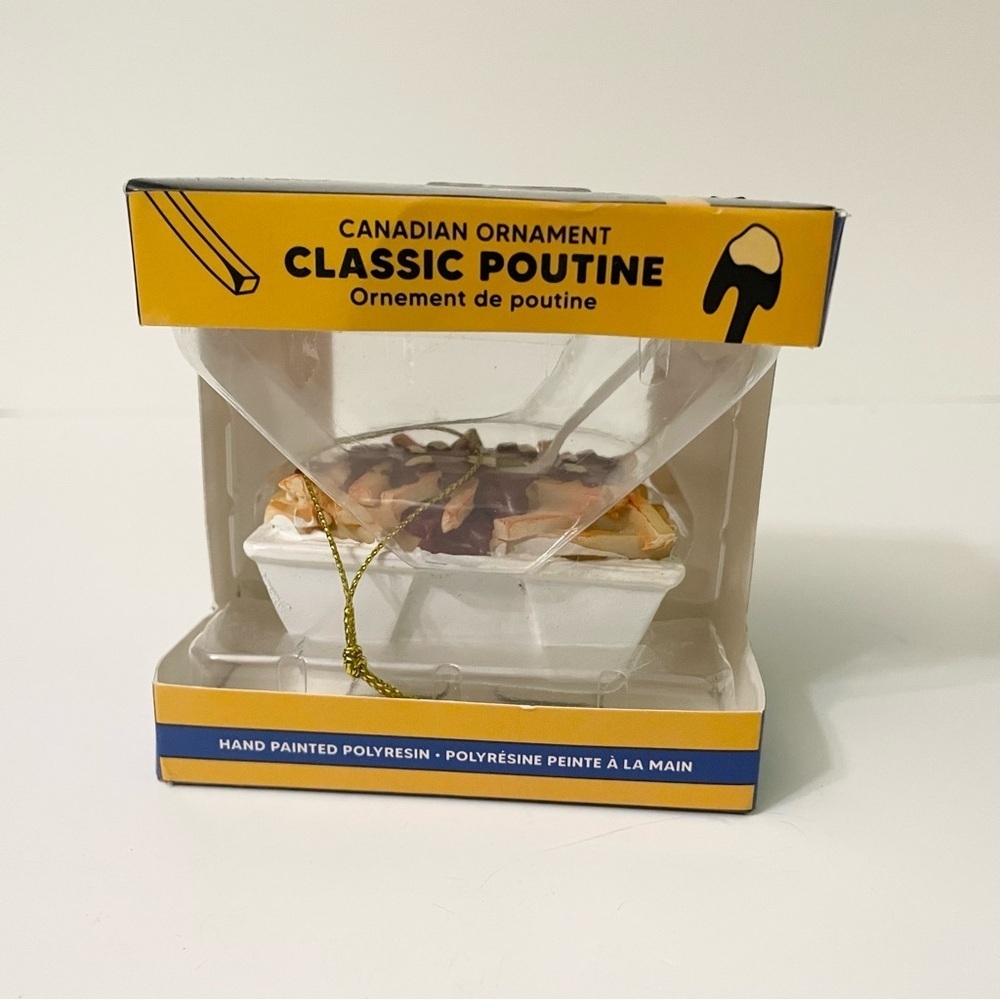 Main and Local Poutine Ornament Souvenir Hand Painted Christmas Ornament